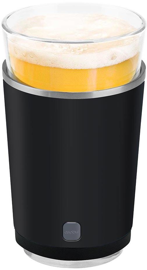 Asobu Pojemnik termiczny ze szklanką Asobu Beer Insulated Sleeve- black BF25 Black