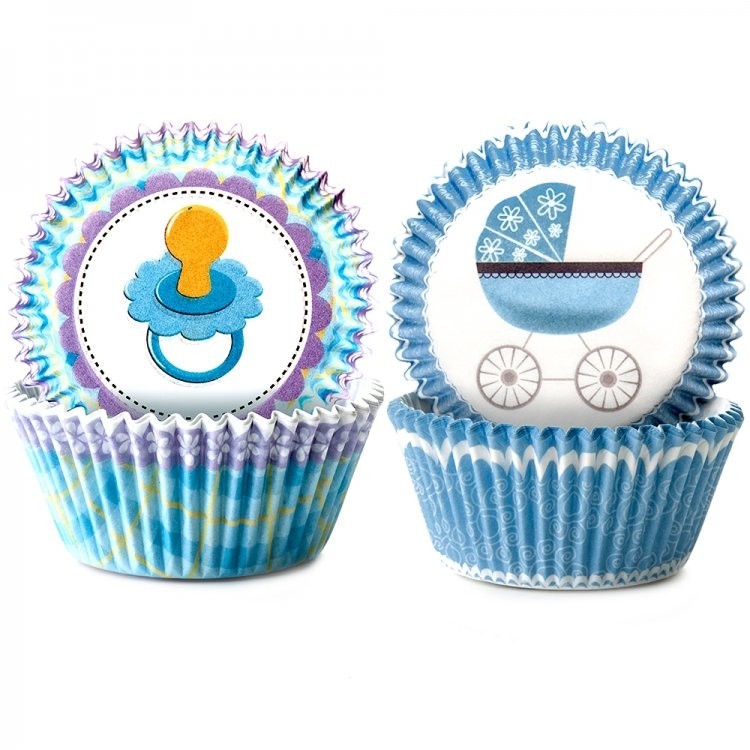Ibili Foremki do muffinek i babeczek, noworodkowe, 2 wzory, 100 szt.