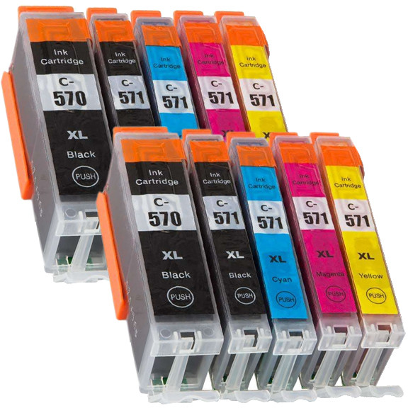 10x Nowe Tusze Do Drukarki Canon Pixma Mg 5750 XL