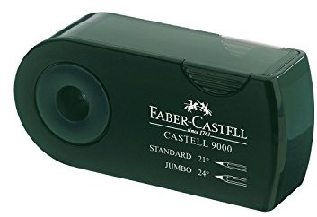 Faber-Castell podwójne puszka ze szpicem Sleeve, ciemnozielony F582800