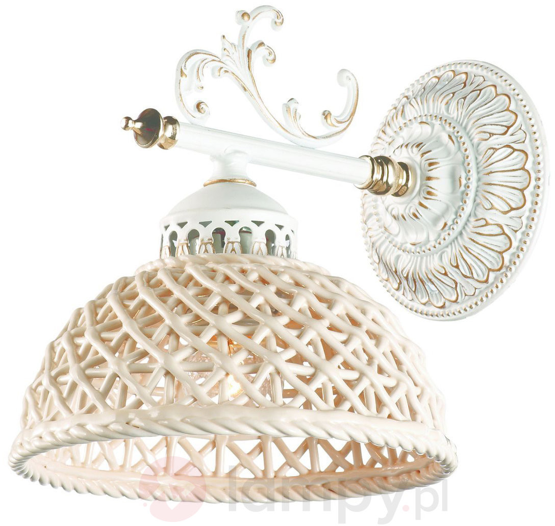 Oryginalna ceramiczna lampa ścienna Keramos