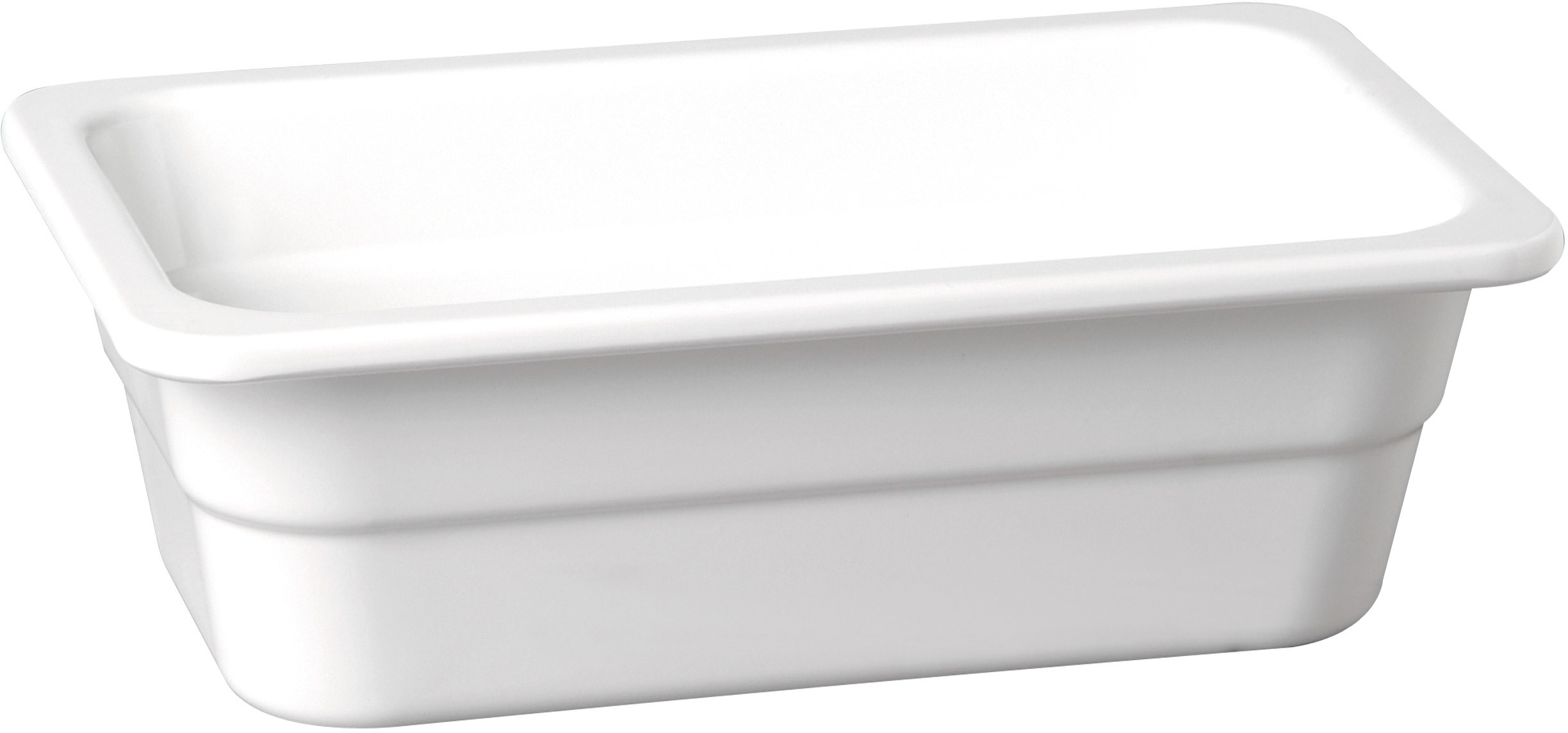 APS Pojemnik prostokątny z melaminy GN 1/6 176x176 mm, biały | Highline 83761