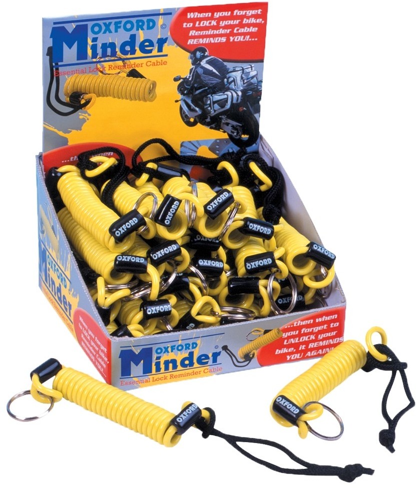 OXFORD MINDER CABLE Przypominacz blokady tarczy hamulcowej żółty OF390/1SZT