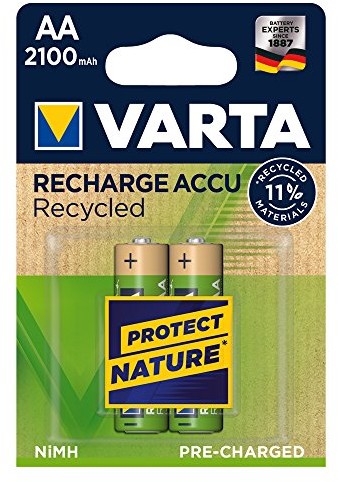 Varta Recharge ustawiać akumulator Recycled AA Mignon 2100 mAh 56816101402