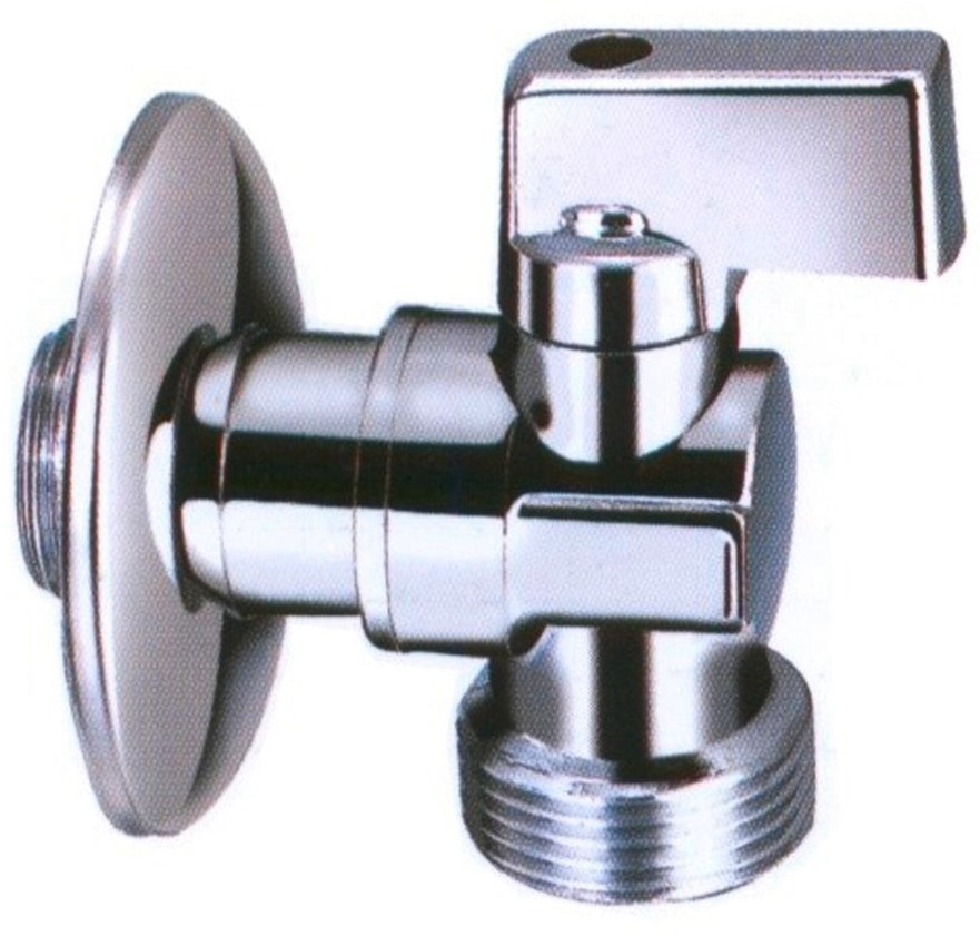 Invena Zawór kulowy z pokrętłem metalowym GW chrom 1/2