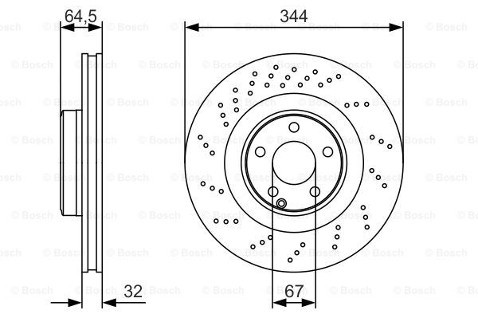 BOSCH Tarcza hamulcowa 0 986 479 A17