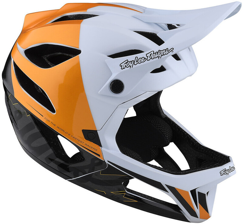 Modi Troy Lee Designs Troy Lee Designs Stage MIPS biały/pomarańczowy XL/XXL | 60-63cm 2022 Kaski MTB 115254025