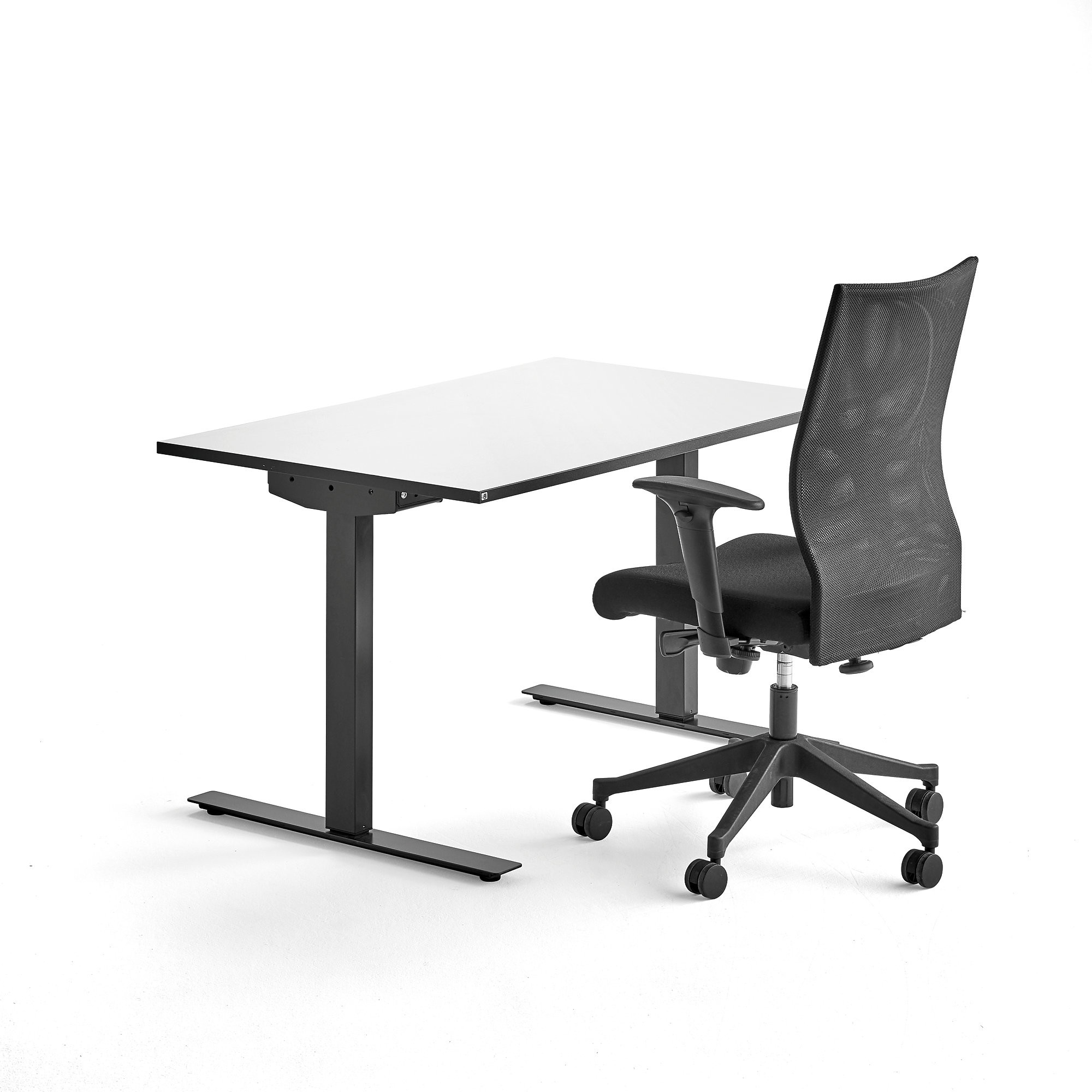 AJ Produkty Zestaw biurko NOMAD, krzesło biurowe MILTON