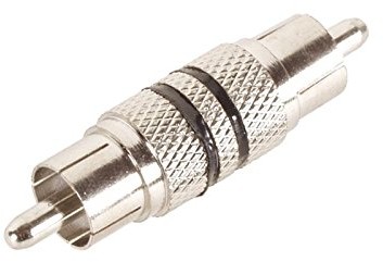 Audio Connectors 609170 adapter, wtyczka typu cinch/cinch Wtyczka, metalowy, czarny 609170