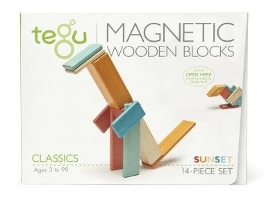 TEGU Tegu, drewniane klocki magnetyczne Classic Sunset