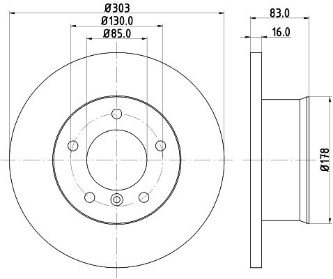 HELLA PAGID Tarcza hamulcowa PAGID 8DD355100-391