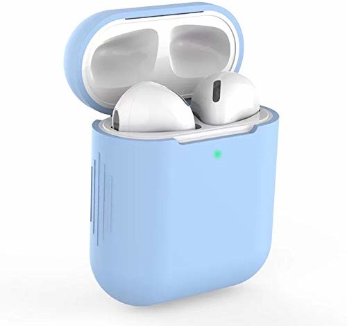 StyleDesign StyleDesign Etui ochronne, kompatybilne z AirPods (1. i 2. generacji), silikon, jasnoniebieski