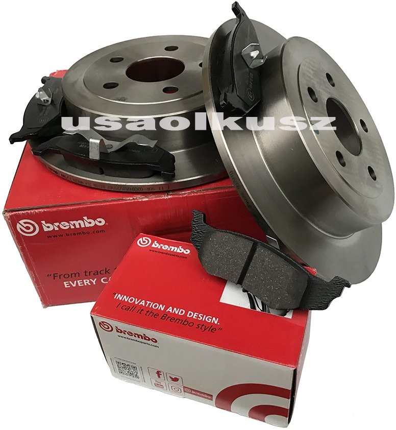 BREMBO Tylne tarcze oraz klocki Plymouth Neon 08.B029.10+P11010