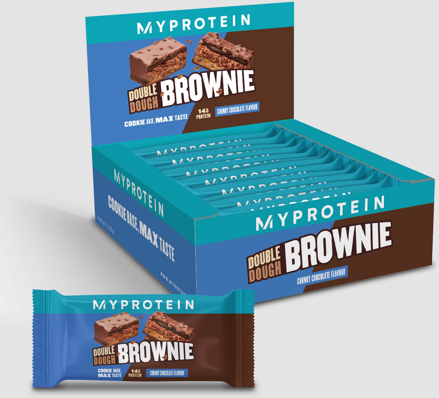 Myprotein Brownie Double Dough - 12 x 60g - Chunky Chocolate