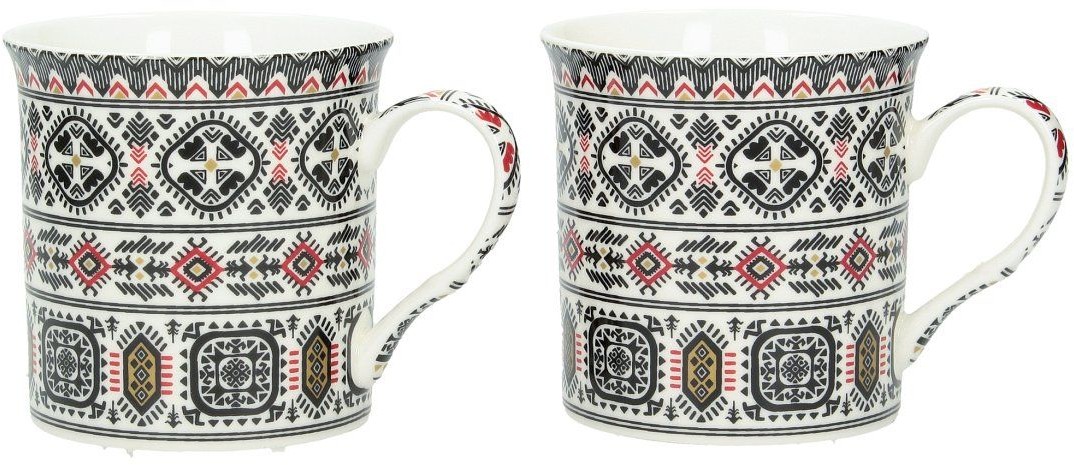 Dekoria Zestaw kubków Ethnic Incas 2 szt 300ml 26,5x11x9,5cm 811-639