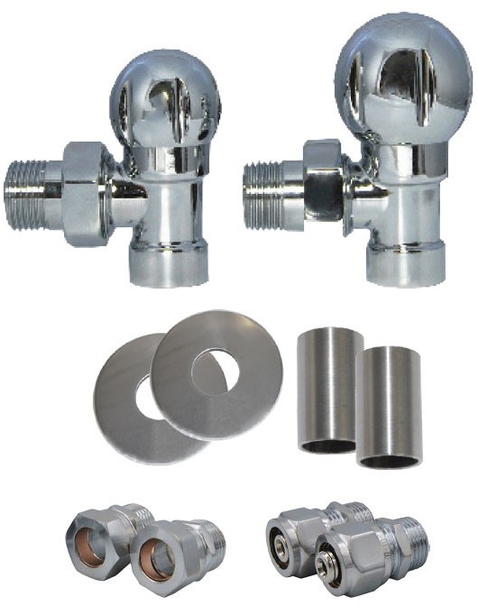 Vario Term Zestaw All in One Ball, Kolor: Biały matowy, Rodzaj instalacji: Alu Pex - 16x2 mm AZIBO221C/FK/PEX