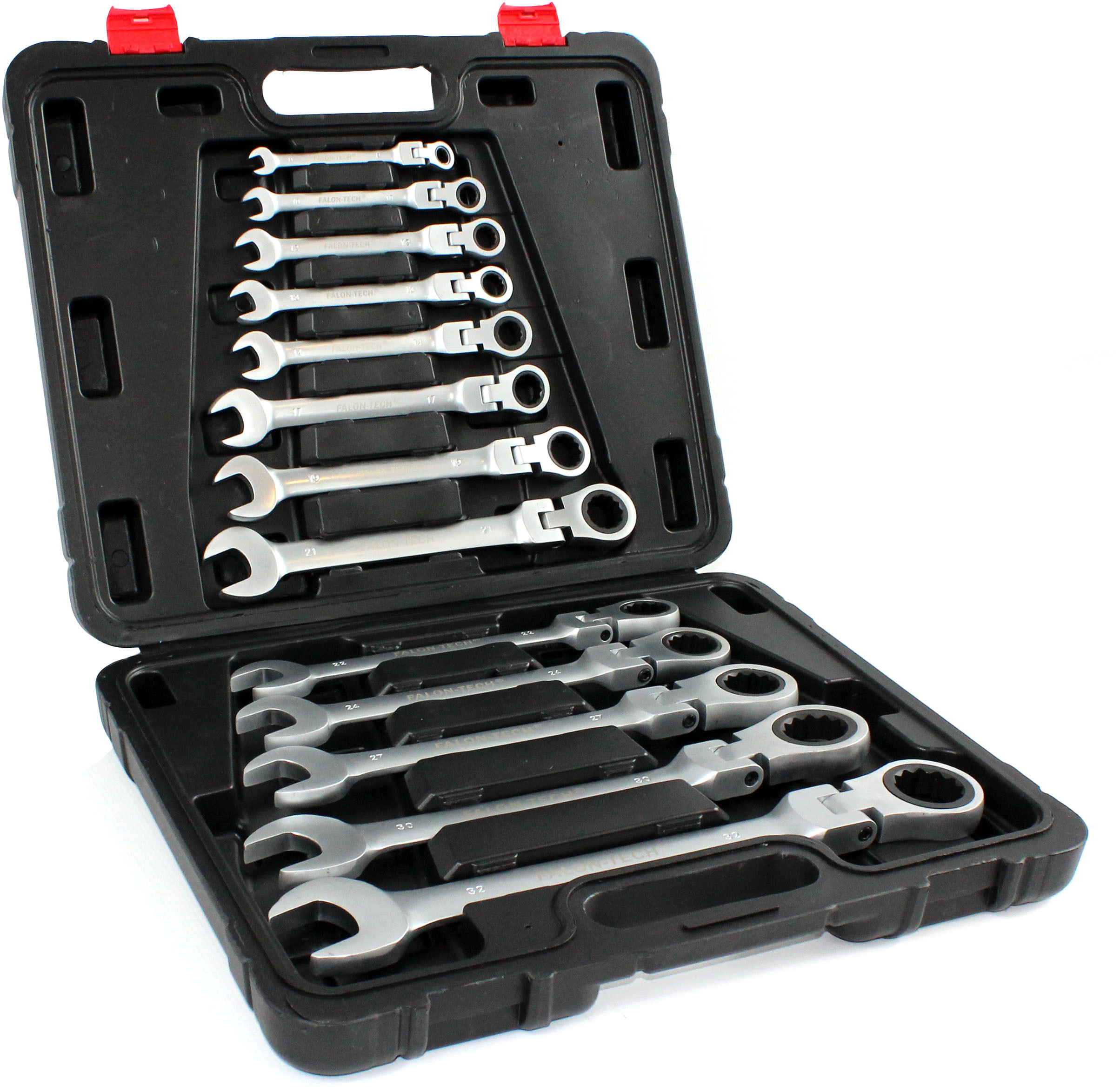 Klucze Płasko Oczkowe Z Grzechotką Łamane 8-32 13E