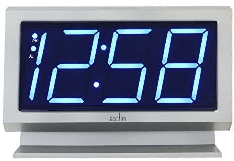 Acctim Srebrne acctim 14217 labatt budzik z diodami LED 14217