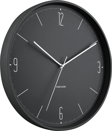Karlsson 5735BK stylowy zegar ścienny, śr. 40 cm
