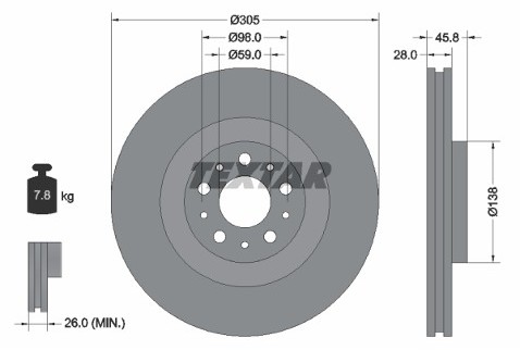 TEXTAR (TMD Friction Services GmbH) (TMD Friction Services GmbH) 92237603 92237603