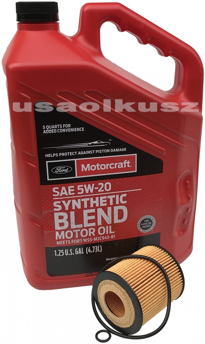 MOTORCRAFT Wkład filtra oraz olej silnika 5W30 Mazda Tribute 2,3 16V 2008 COF100535E