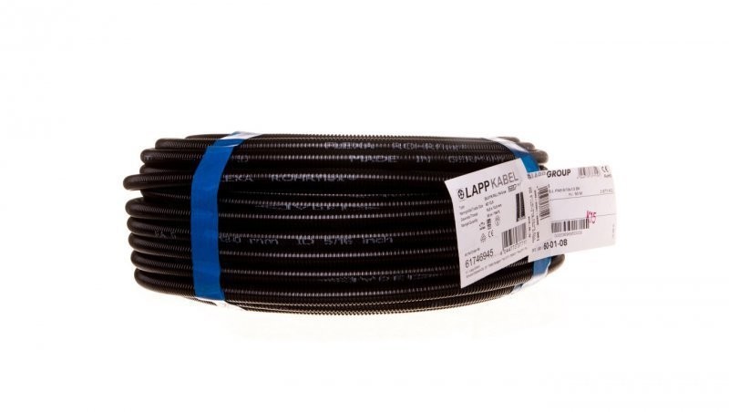 lapp kabel Wąż osłonowy poliamidowy PG9 10x13 SILVYN RILL PA6 9 czarny 61746945 50m 4044773377156