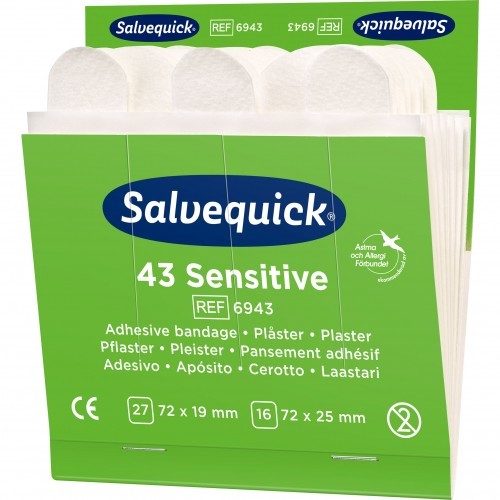 Cederroth Salvequick Sensitive Plaster z włókniny 6943