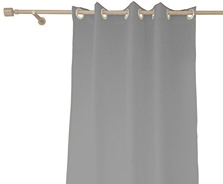 Soleil d'ocre Soleil D 'ocre Alicja 31230 zasłona z oczkami, poliester, się nie gniecie, 140x240 cm, szary 31230
