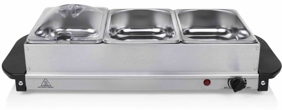 Tristar Europe B.V. Tristar Podgrzewacz bufetowy, 200 W, 4,2 L, stal nierdzewna, srebrny BP-6283