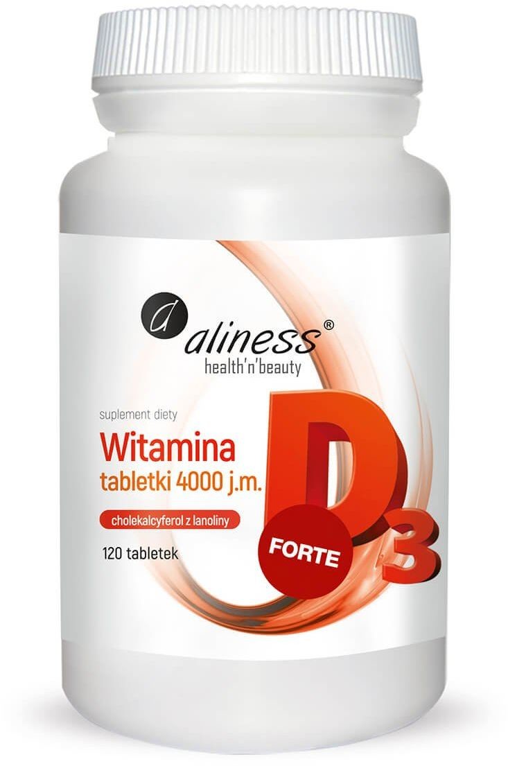 Aliness Witamina D3 FORTE 4000 Naturalna (120 tab) ali-132