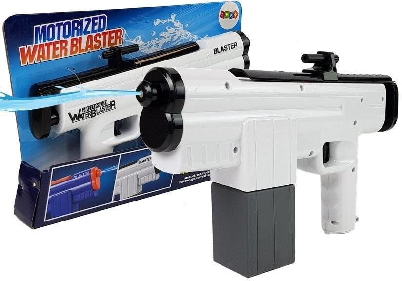 Import LEANToys Pistolet na Wodę 346 ml Zasięg 6,5 m Biały LT-8189-0