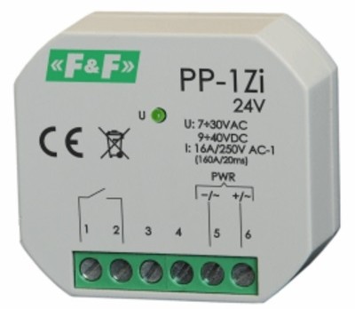 F&F Przekaźnik elektromagnetyczny PP-1Zi 24V PP-1Zi-24V