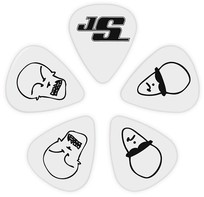 D'ADDARIO D'Addario 1CWH2-10JS Joe Satriani zestaw kostek, 10 szt Light
