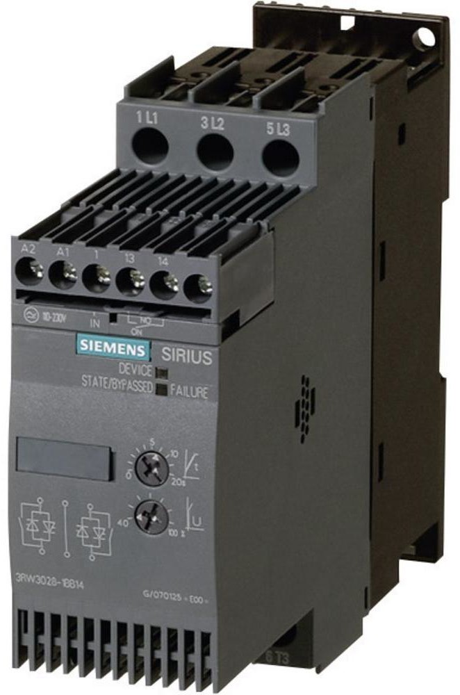 Siemens Soft Start Siemens 3RW3028-1BB14 110-230 V/AC dla silników 230/400 V 11/18 5 kW 3RW3028