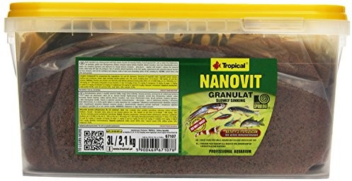 Tropical Granulat nanovit niewielkie granulat koernchenzur paszy od małych ryb ozdobnych, 1er Pack (1 X 3 L)
