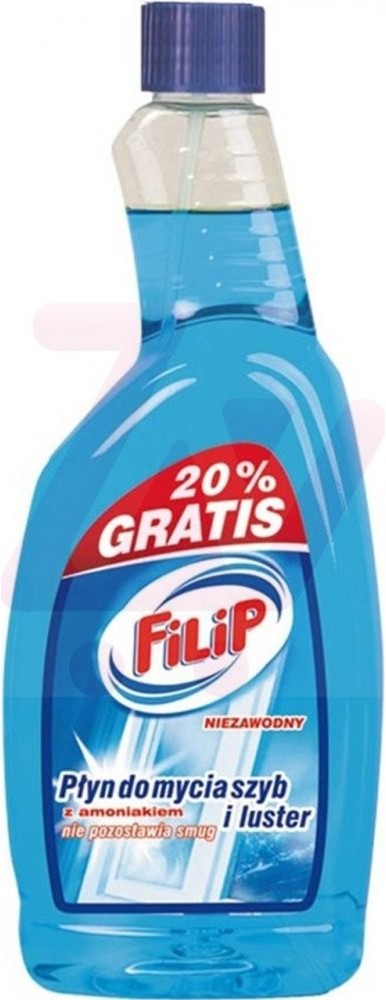 Delko FILIP Płyn do szyb zapas niebieski z amoniakiem 750ml