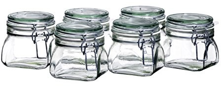 Domestic by Mäser Gothika słoiki na przetwory, trwałe i łatwe do umycia, 9 cl, 6 sztuk 925338