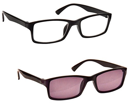 The Reading Glasses Company Te okulary do czytania przedsiębiorstwach czarno-niebieski brązowy kolor liliowy Reader wartość 4er Pack Mężczyźni Kobiety rrrr92 RS92-1-150