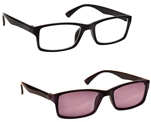 The Reading Glasses Company Te okulary do czytania przedsiębiorstwach czarno-niebieski brązowy kolor liliowy Reader wartość 4er Pack Mężczyźni Kobiety rrrr92 RS92-1-100