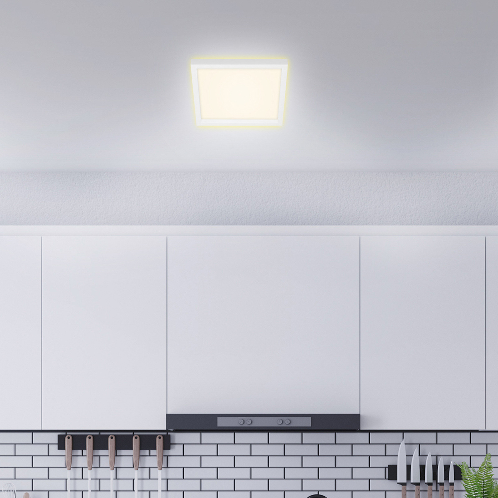 Briloner Lampa sufitowa LED 7362, 29 x 29 cm, biała