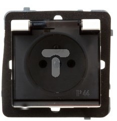 Ospel Gniazdo ścienne SONATA MODUŁ bryzgoszczelne z/u IP-44 ecru GPH-1RZ/m/27/d