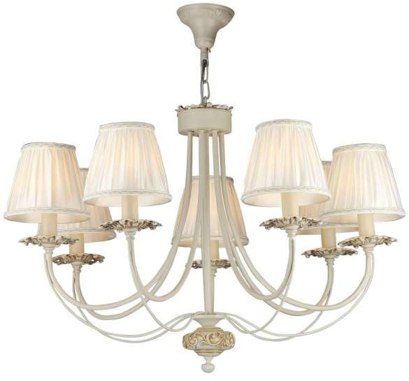 Maytoni Żyrandol LAMPA wisząca OLIVIA ARM326-07-W Maytoni plisowana OPRAWA abażurowy ZWIS klasyczny kremowy ecru ARM326-07-W