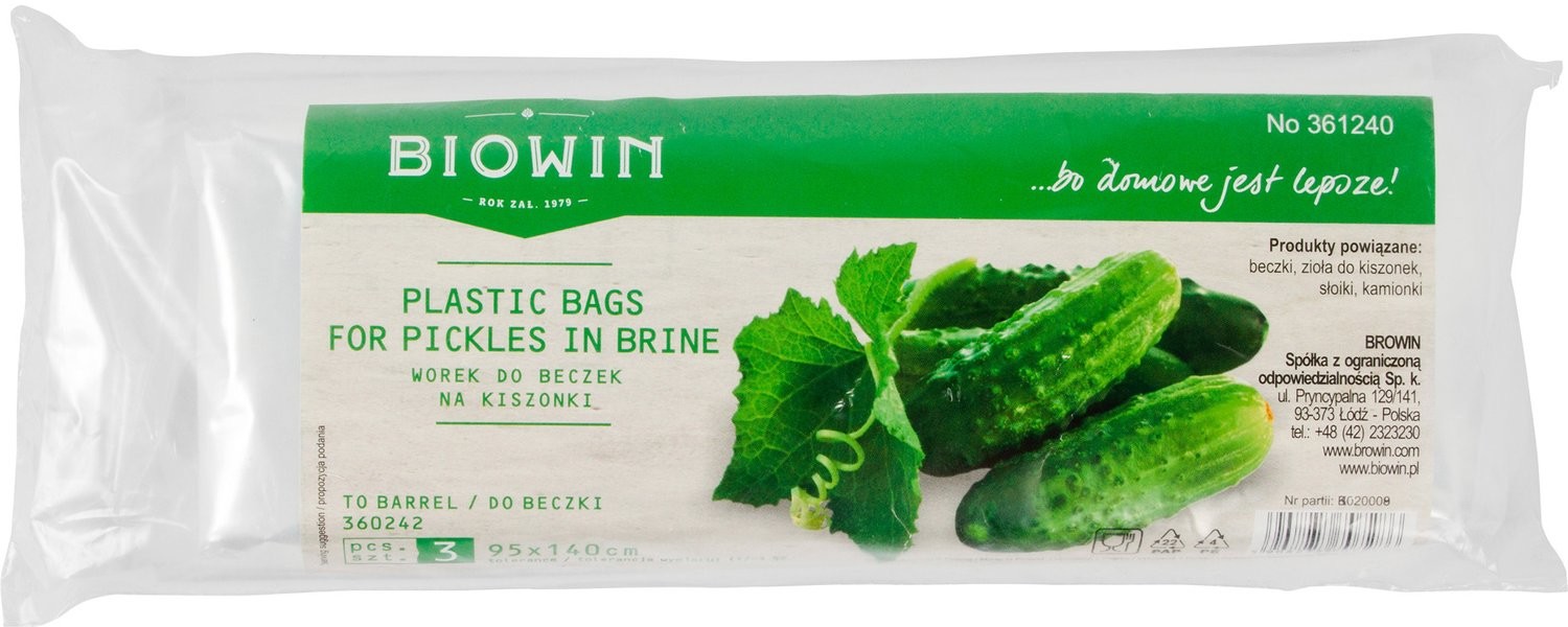 Biowin Worki do beczki 240l opak.3szt 95x140