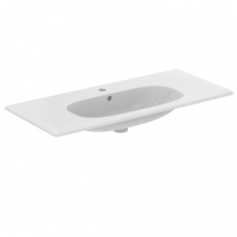 Ideal Standard Tesi Umywalka wisząca lub meblowa 102,5x45 cm z powierzchniami bocznymi biały mat T3508V1