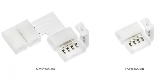 GTV ZŁĄCZKA XC11 KĄTOWA DO TAŚM LED RGB LD-ZTKTRGB-04N