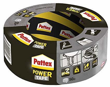 Pattex Power Tape, bardzo mocna taśma z tkaniny do naprawy i dużych obciążeń, Duct Tape do prawie wszystkich powierzchni, wodoszczelna taśma klejąca, 1 szt PT5SW