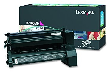 Lexmark c7700mh C770, C772 kartusz wysoka pojemność   stron ruckgabe toner, magenta C7700MH