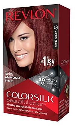Revlon ColorSilk Beautiful Color Auburn Brown 49 1 Application (możliwość prania chemicznego włosy klatek na sekundę) 309976623498
