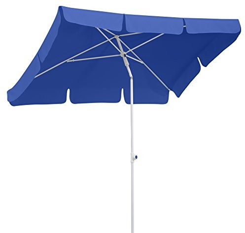 Schneider Ibiza parasol przeciwsłoneczny, wymiary ok 180 x 120 cm, prostokątny, niebieski (682-09)