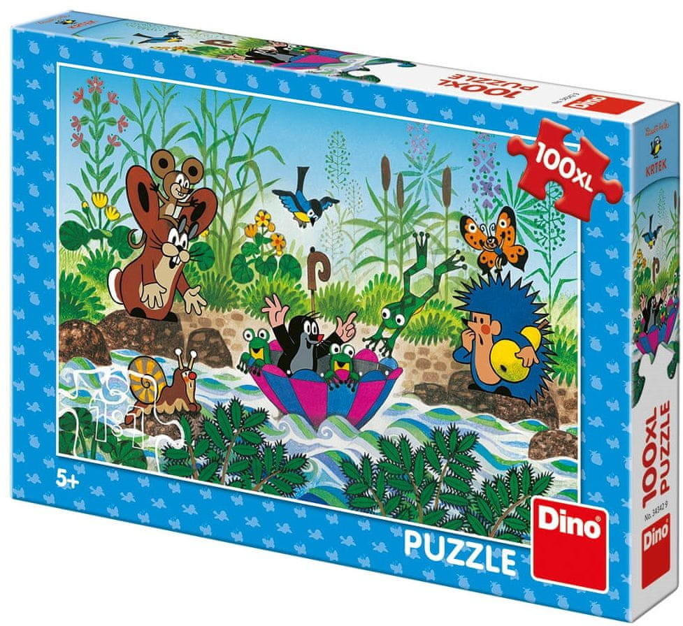 Dino puzzle Krecik 100 elementów XL